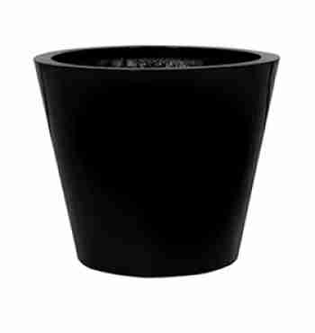  КАШПО FIBERSTONE GLOSSY BLACK BUCKET S 